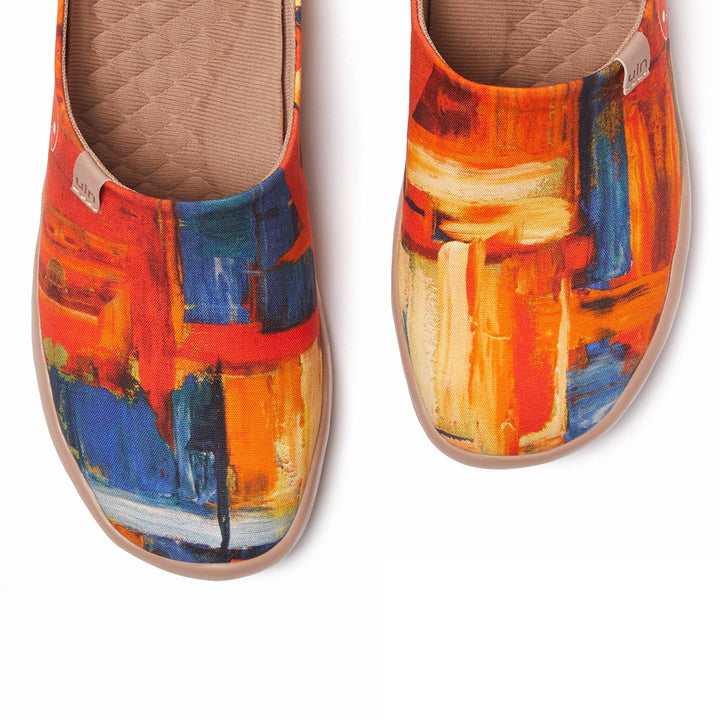 UIN Footwear Women Color Zone Slipper Canvas loafers