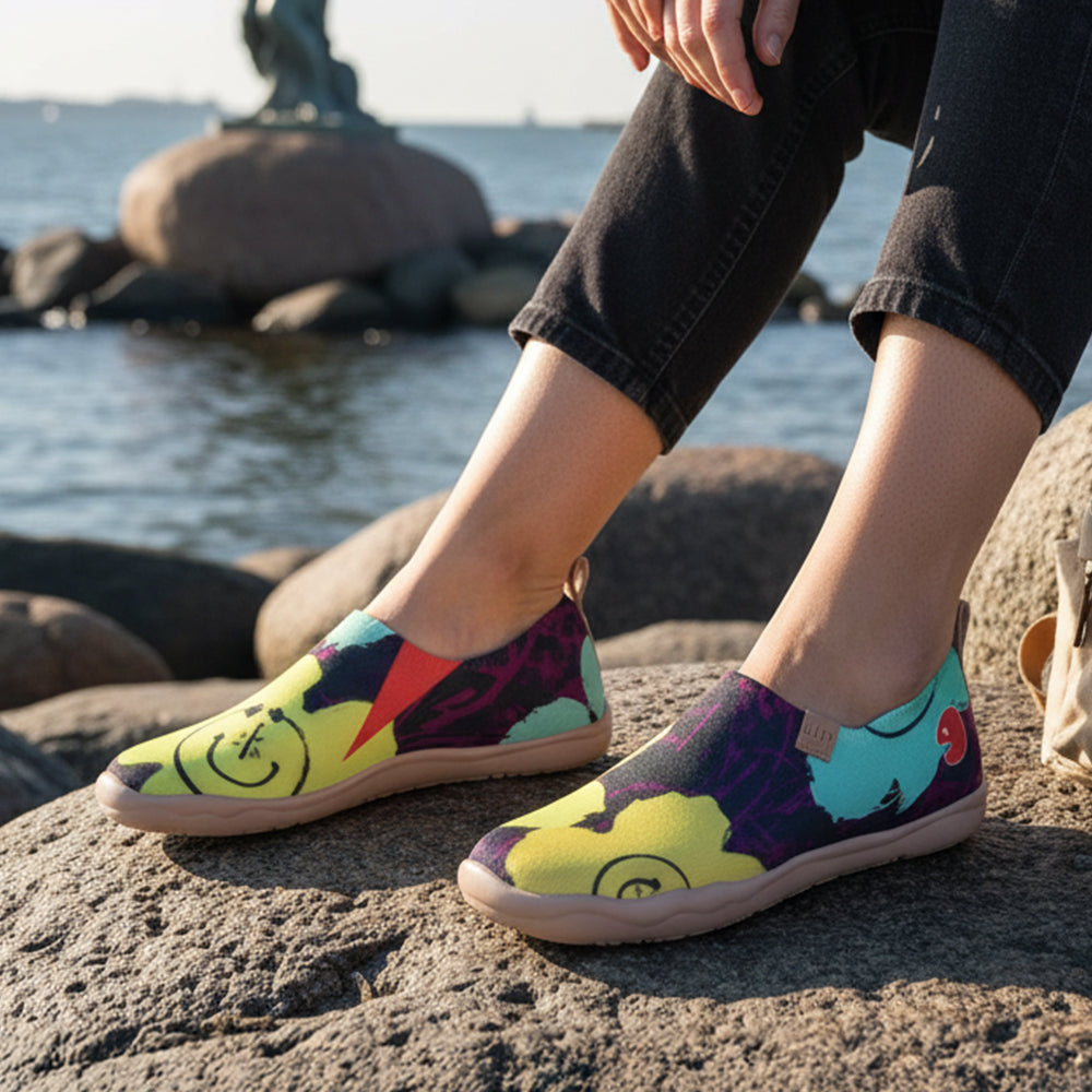 Van Gogh Sunflowers V1 Malaga Slipper Women