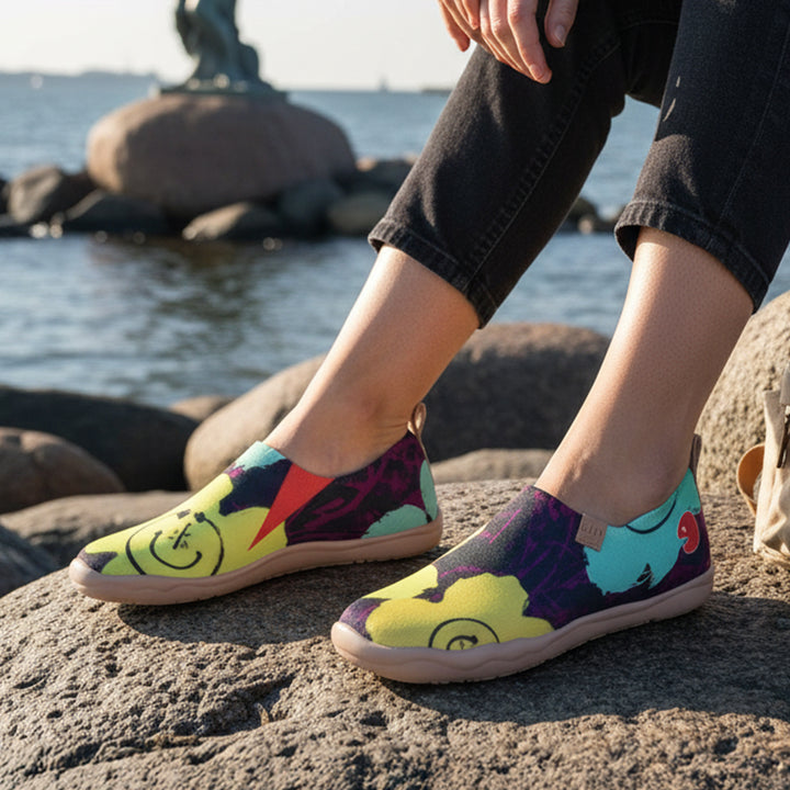 Van Gogh Sunflowers V1 Malaga Slipper Women