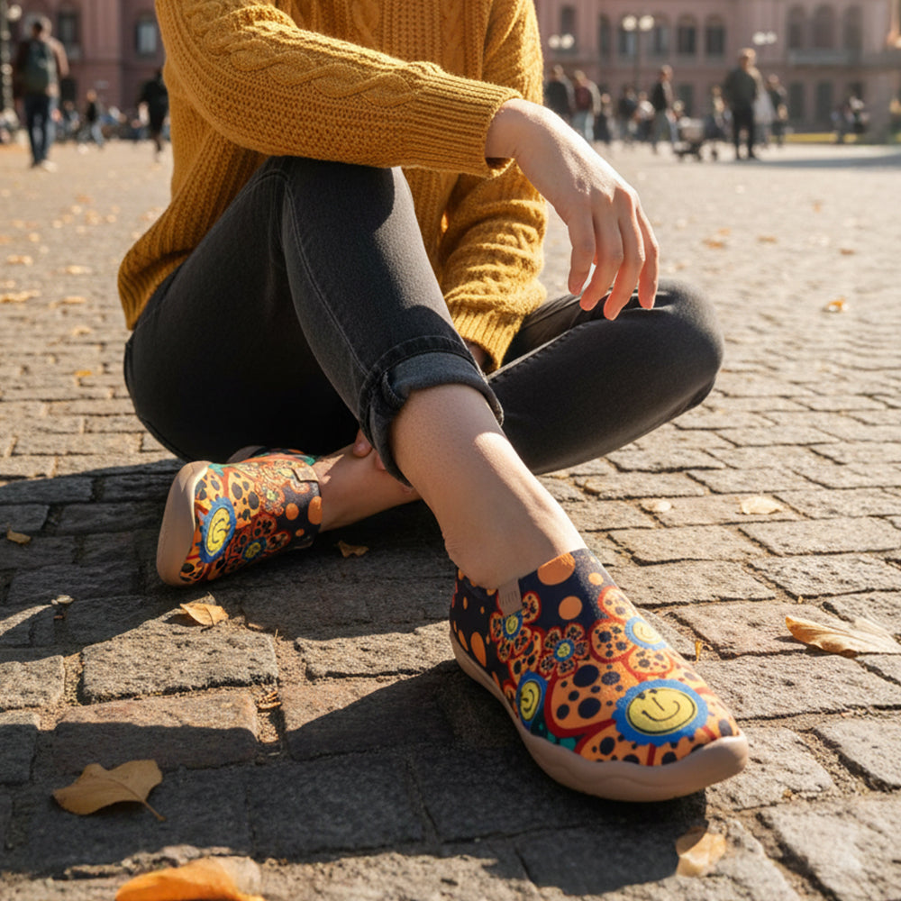 Van Gogh Sunflowers V1 Malaga Slipper Women