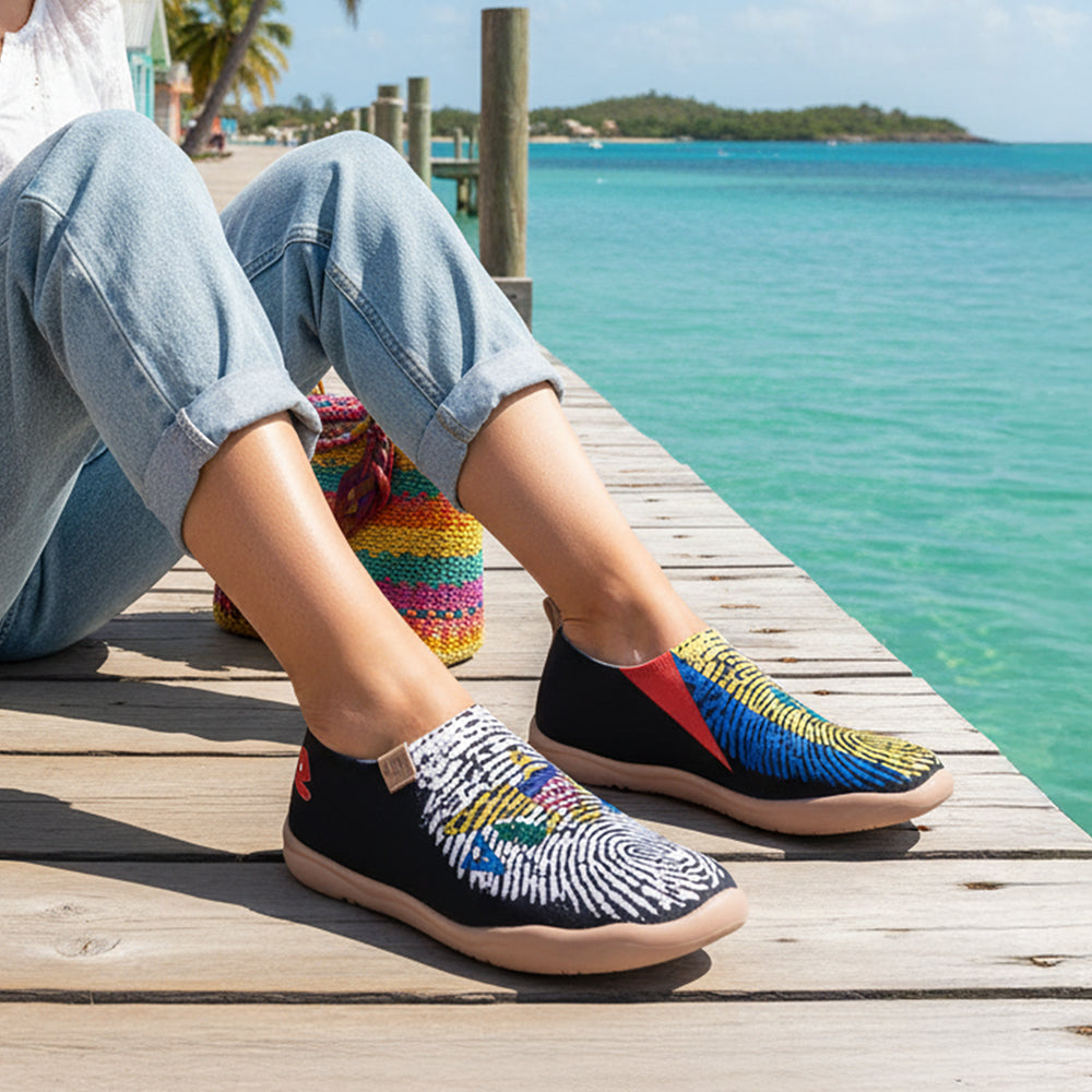 Van Gogh Sunflowers V1 Malaga Slipper Women