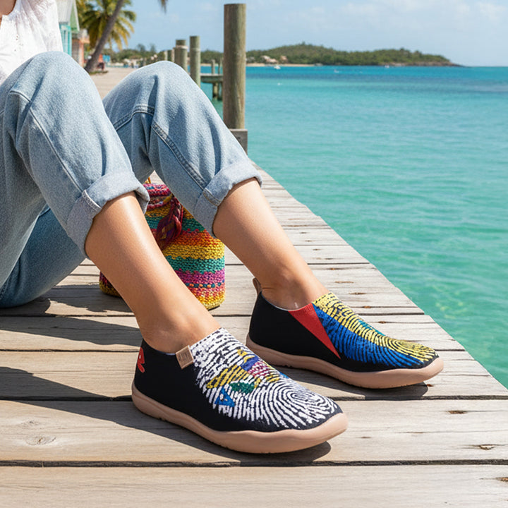 Van Gogh Sunflowers V1 Malaga Slipper Women