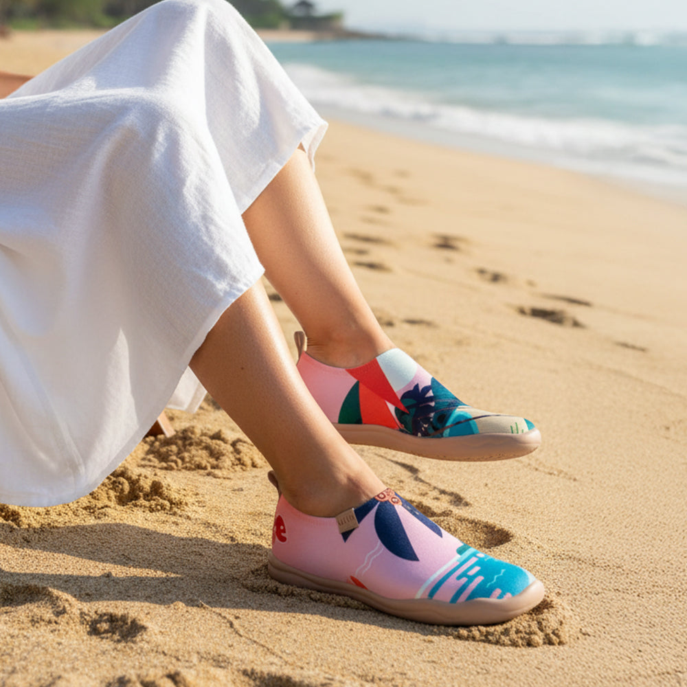 Van Gogh Sunflowers V1 Malaga Slipper Women