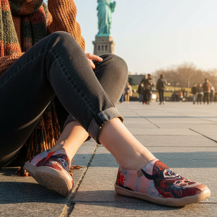 Van Gogh Sunflowers V1 Malaga Slipper Women