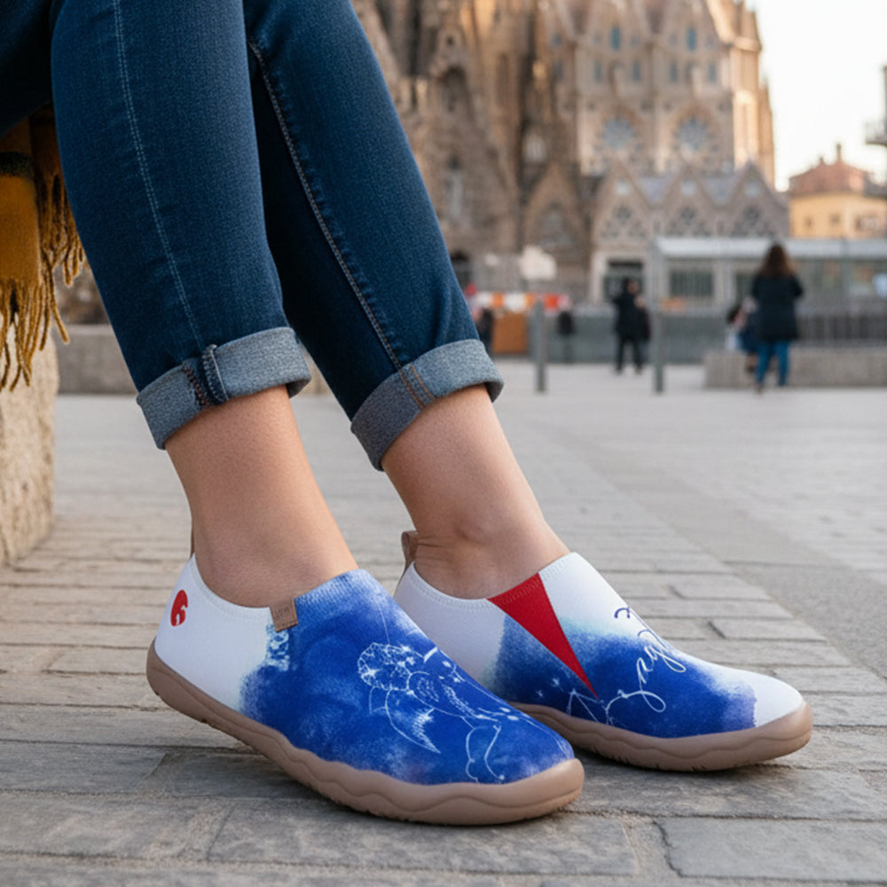 Van Gogh Sunflowers V1 Malaga Slipper Women