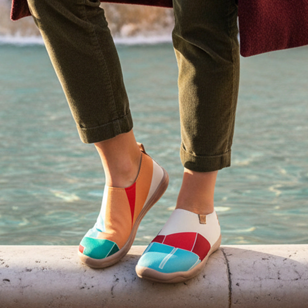 Van Gogh Sunflowers V1 Malaga Slipper Women