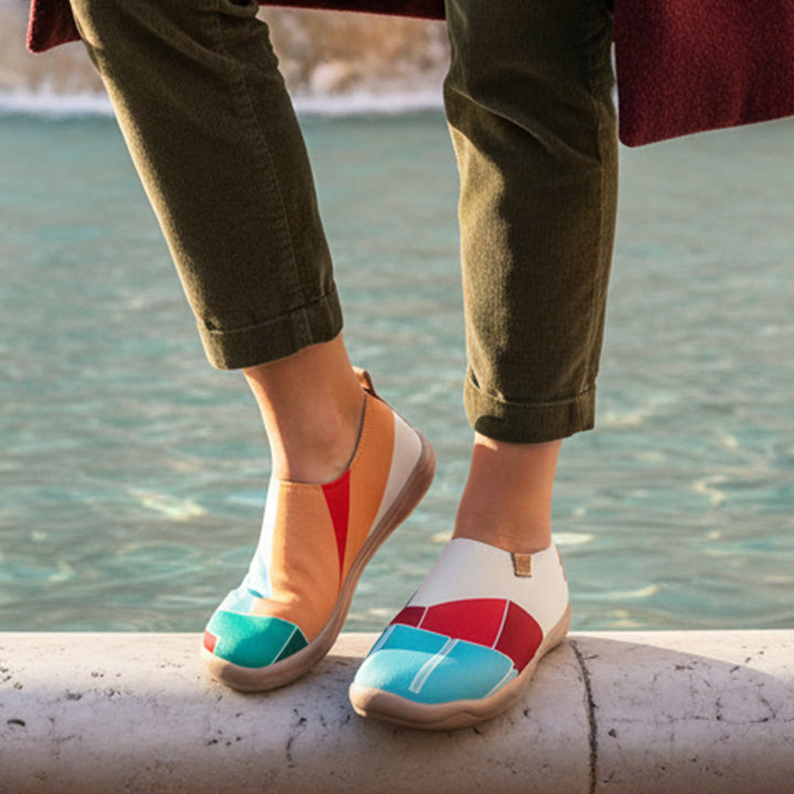 Van Gogh Sunflowers V1 Malaga Slipper Women