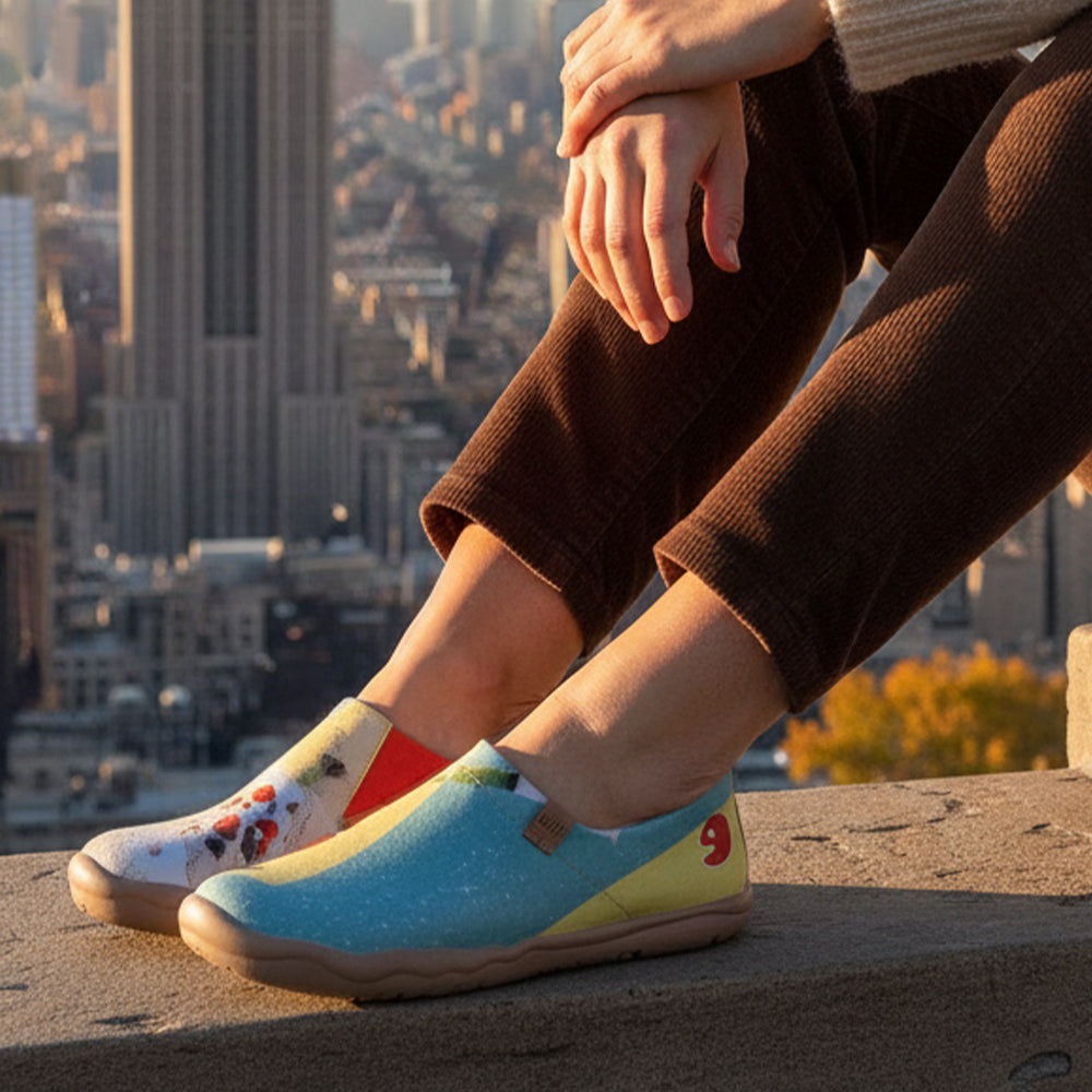 Van Gogh Sunflowers V1 Malaga Slipper Women