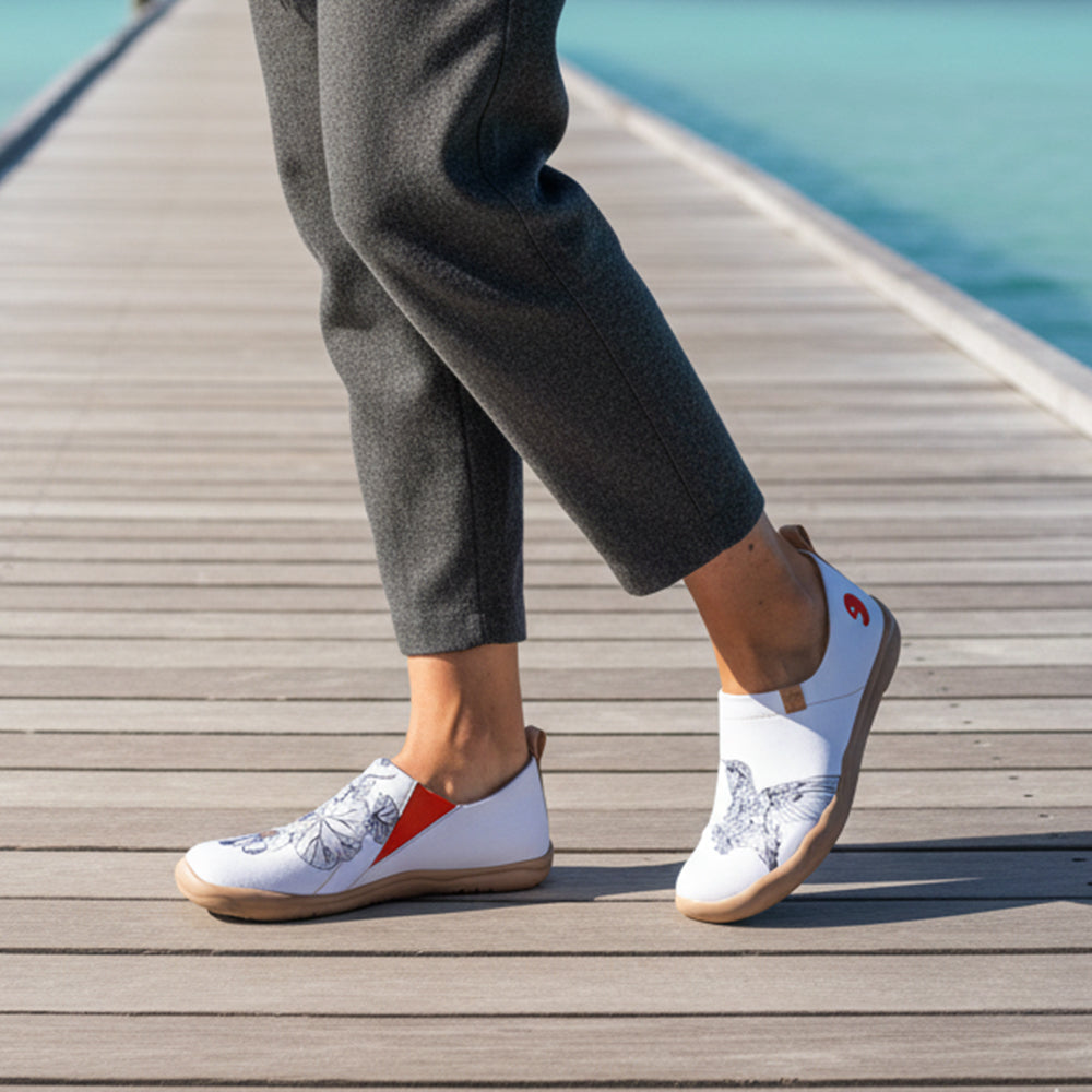 Van Gogh Sunflowers V1 Malaga Slipper Women