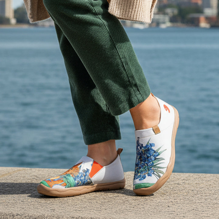 Van Gogh Sunflowers V1 Malaga Slipper Women