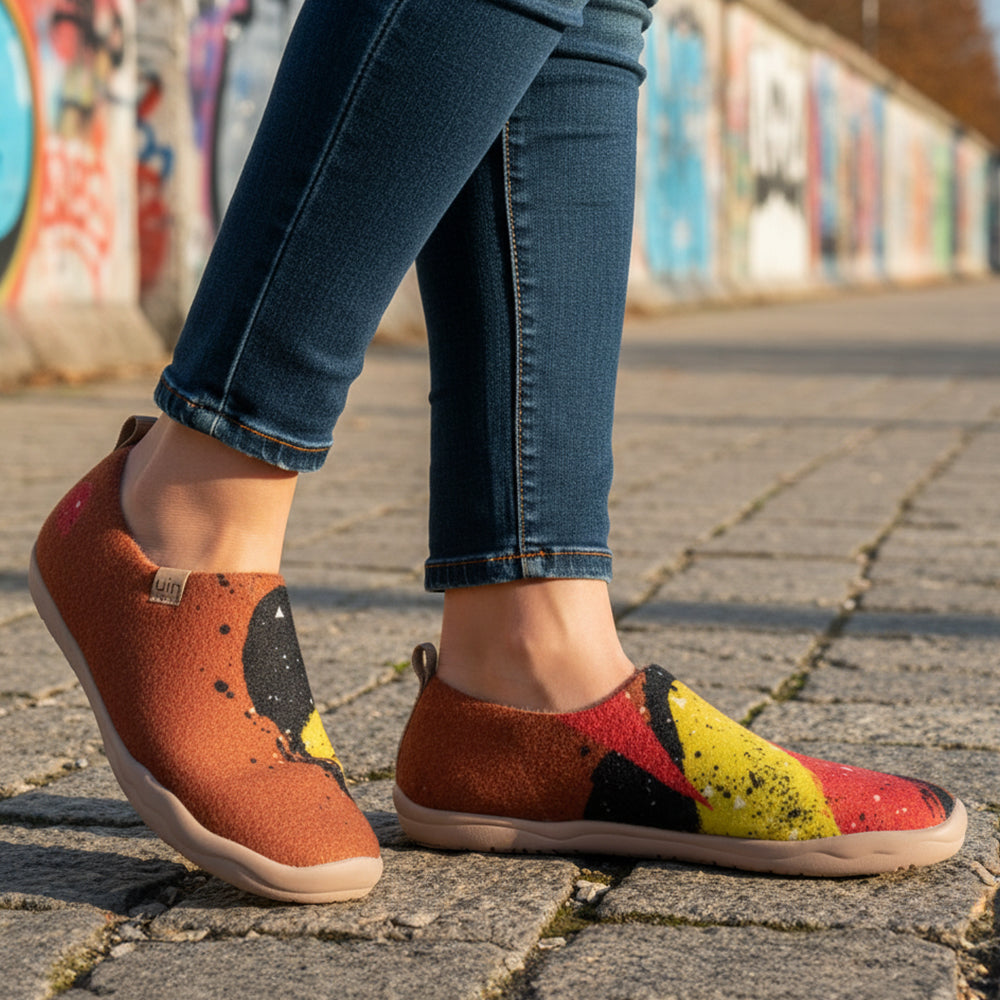 Van Gogh Sunflowers V1 Malaga Slipper Women