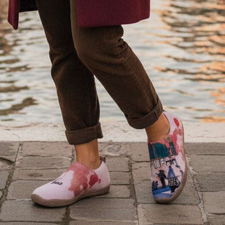 Van Gogh Sunflowers V1 Malaga Slipper Women