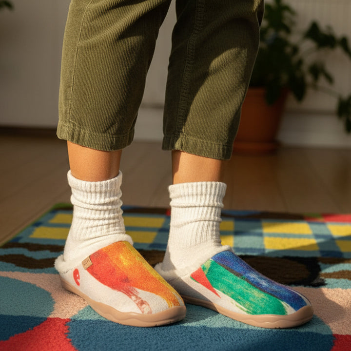 Van Gogh Sunflowers V1 Malaga Slipper Women