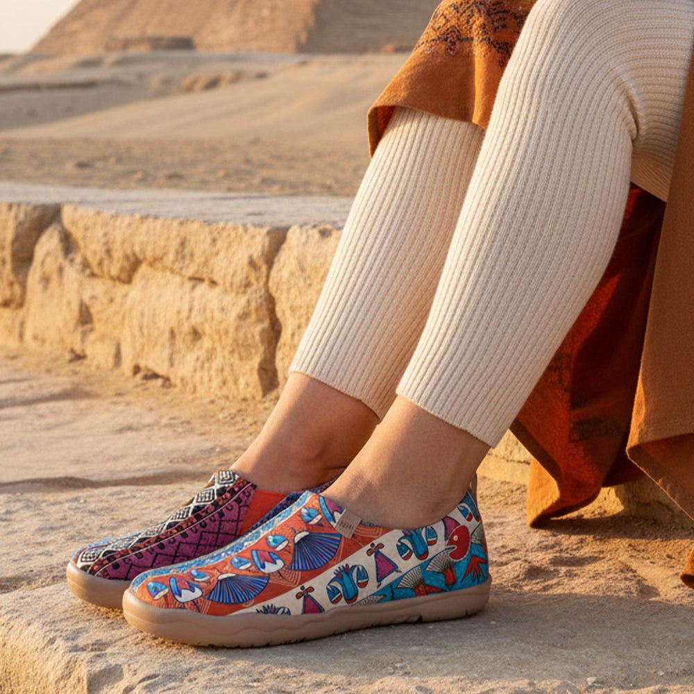 Van Gogh Sunflowers V1 Malaga Slipper Women