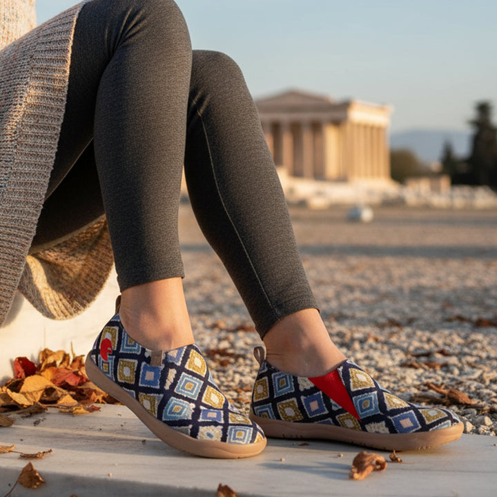 Van Gogh Sunflowers V1 Malaga Slipper Women