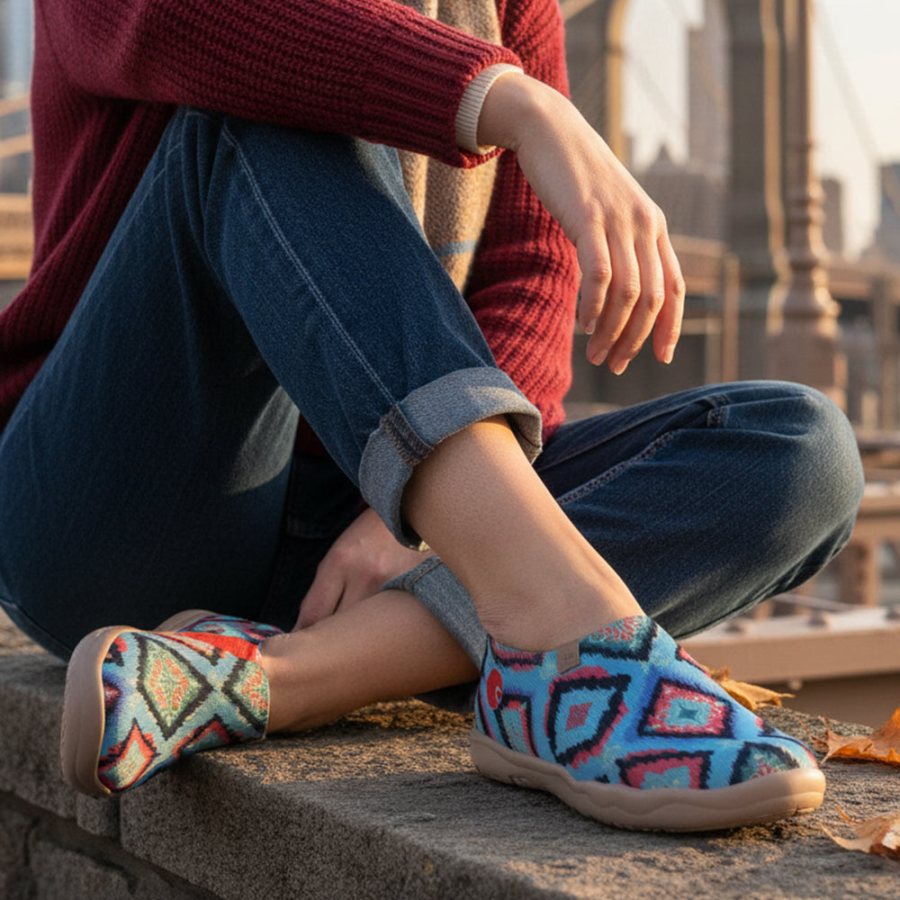 Van Gogh Sunflowers V1 Malaga Slipper Women