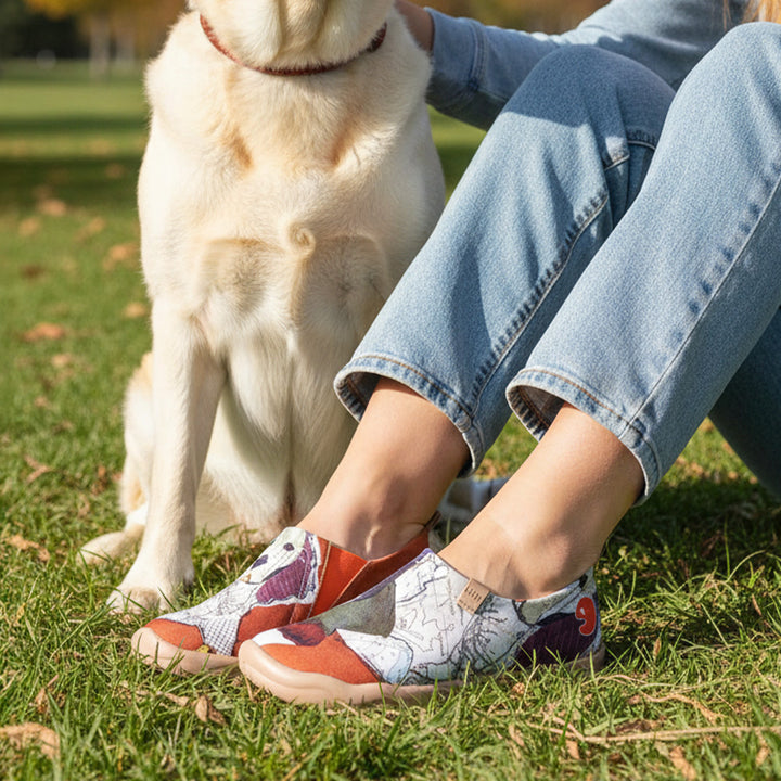 Van Gogh Sunflowers V1 Malaga Slipper Women