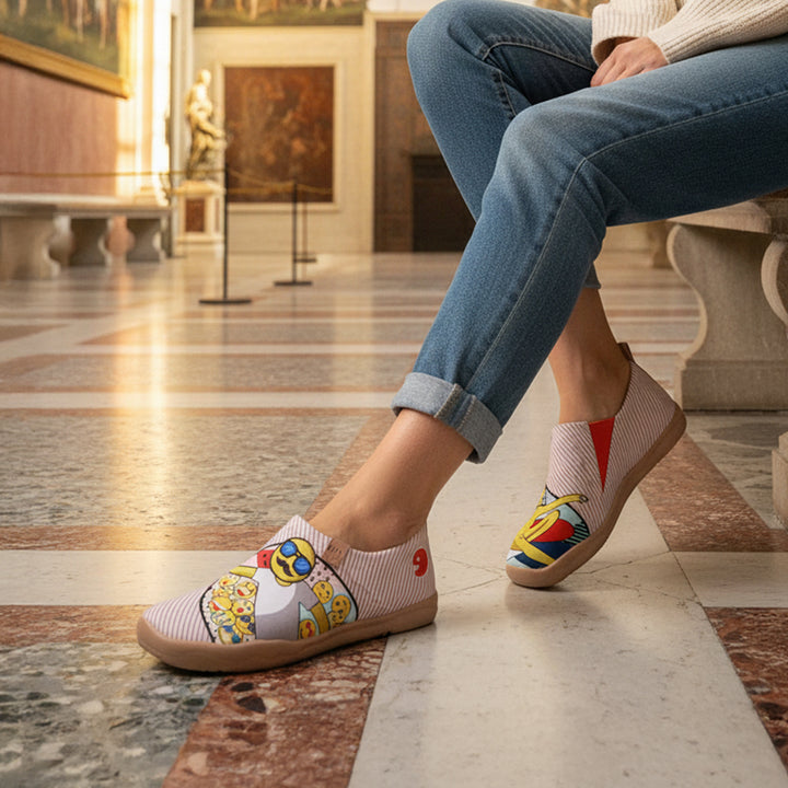 Van Gogh Sunflowers V1 Malaga Slipper Women