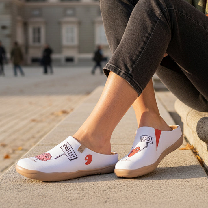 Van Gogh Sunflowers V1 Malaga Slipper Women