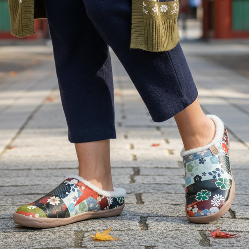 Van Gogh Sunflowers V1 Malaga Slipper Women