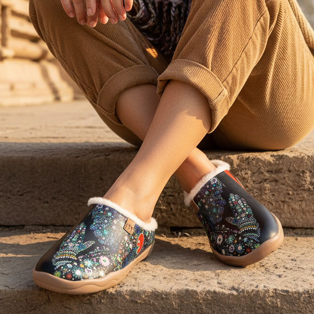 Van Gogh Sunflowers V1 Malaga Slipper Women