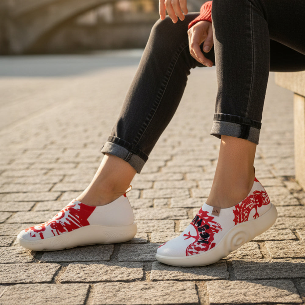 Van Gogh Sunflowers V1 Malaga Slipper Women