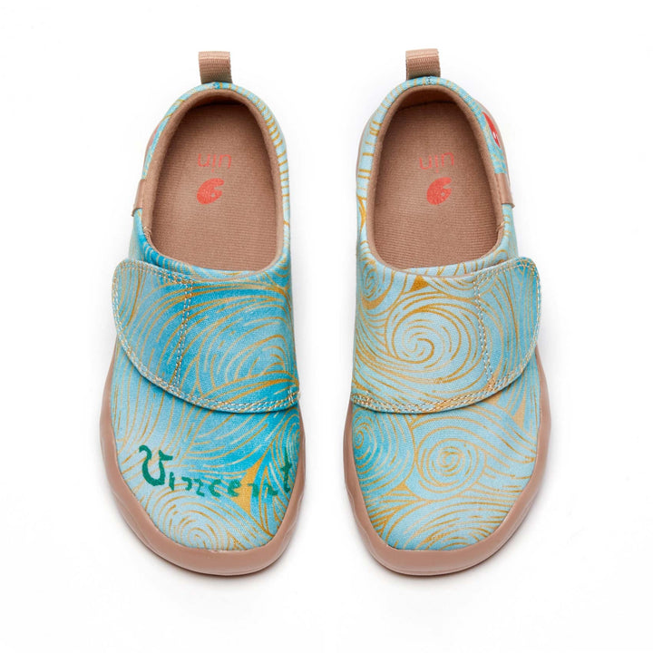 UIN Footwear Kid Van Gogh Wheatfield with Cypresses V4 Kid Canvas loafers