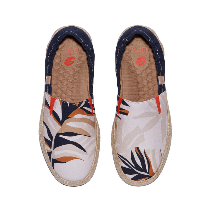 UIN Footwear Men Branches and Leaves Marbella VI Men Canvas loafers