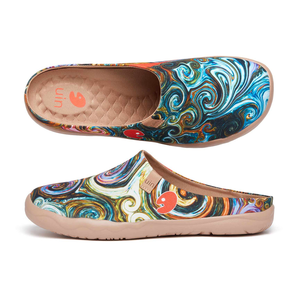 UIN Footwear Men Starry Night Malaga Slipper Men Canvas loafers