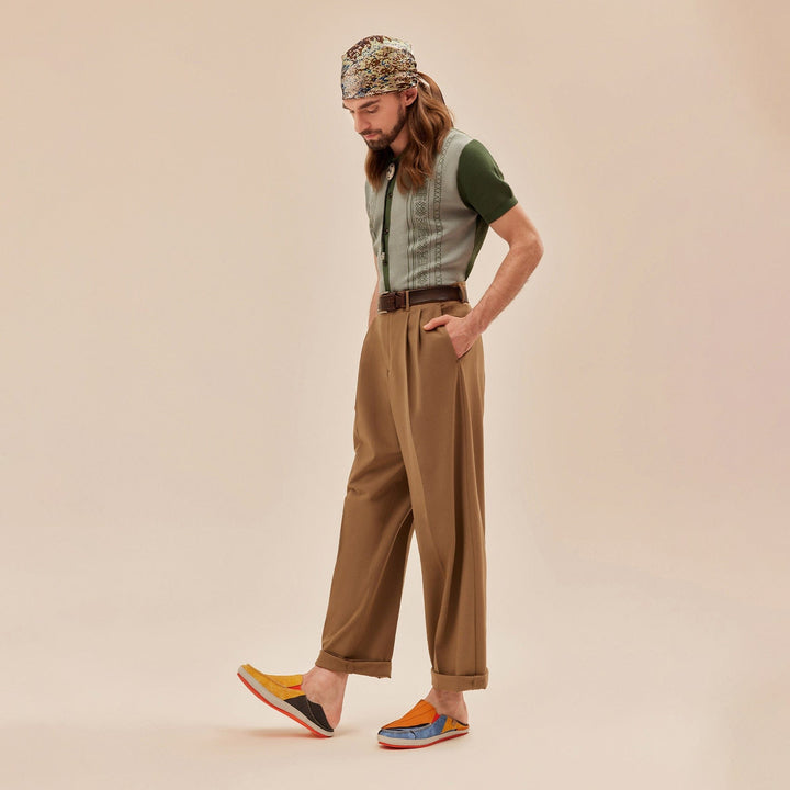 UIN Footwear Men Sunset Tree Shadow Formentera II Men Canvas loafers