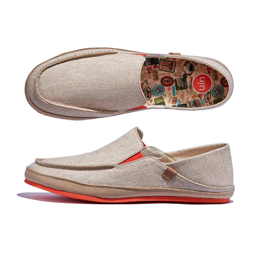 UIN Footwear Women Khaki Brown Formentera II Women Canvas loafers