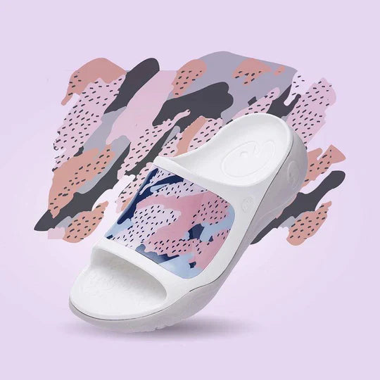 UIN Footwear Women Pink Desert Ibiza Slides Canvas loafers