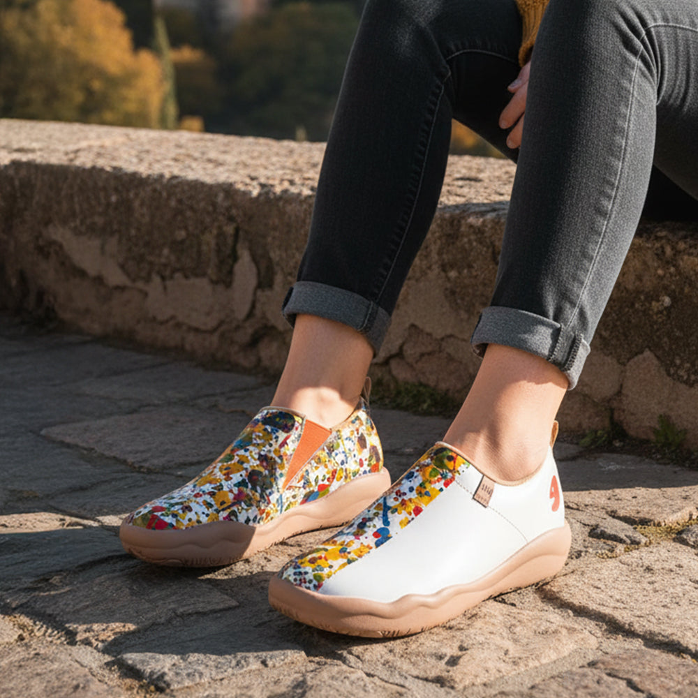 Van Gogh Sunflowers V1 Malaga Slipper Women