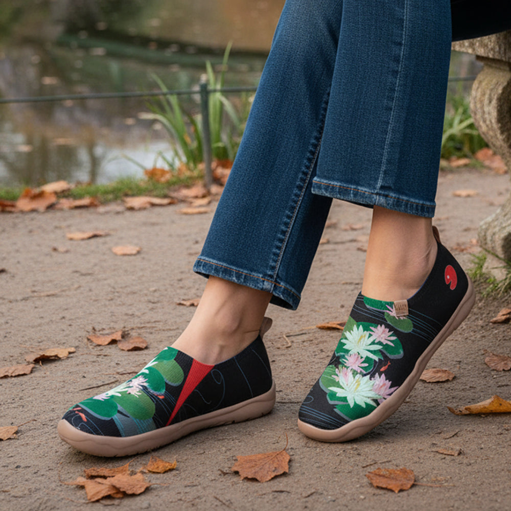 Van Gogh Sunflowers V1 Malaga Slipper Women