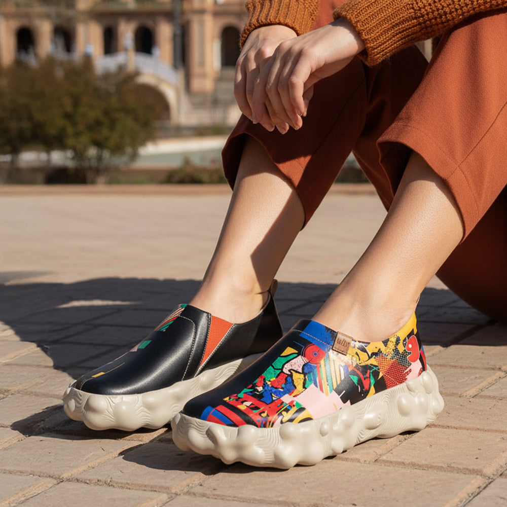 Van Gogh Sunflowers V1 Malaga Slipper Women