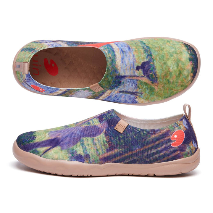 UIN Footwear Men Georges Seurat Study for 'La Grande Jatte������������������������������������������������������������������������������������������������������������������������������������������������������������������?Men Canvas loafers