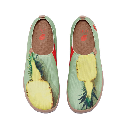 UIN Footwear Women Tropical Pineapple Toledo I Women Canvas loafers